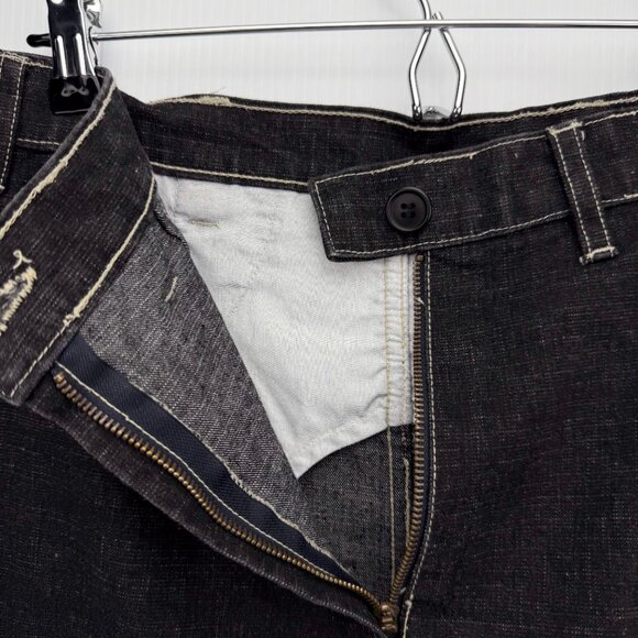 FRENCH DRESSING JEANSWEAR PARIS Charcoal Black Denim Knee-Lenght Pencil Skirt 8P - Picture 4 of 5